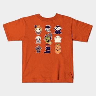 Kawaii Halloween Spookies Kids T-Shirt